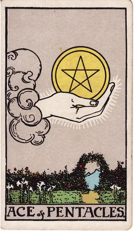 Ace of Pentacles tarot card