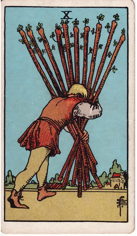 Ten of Wands tarot card